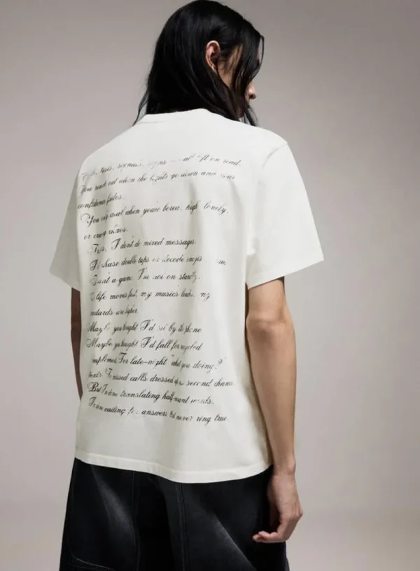 Yazı Desenli Tişort