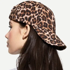 Leopar Desenli Şapka